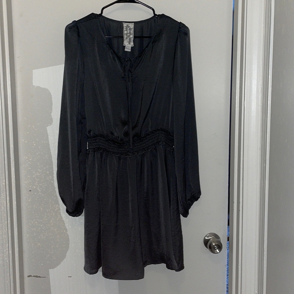 Long sleeved grey dress